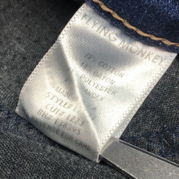 FACTORY DISTRESS FLYING MONKEY SKINNY JEANS 28x30 😎 - Picture 9 of 10